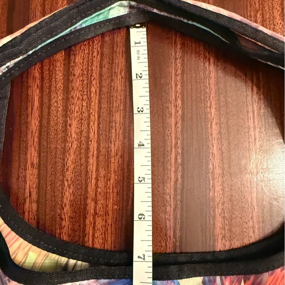 Kipling Large Multicolor Black Green Orange Blue Top Handle Shoulder Tote Bag - Picture 13 of 14